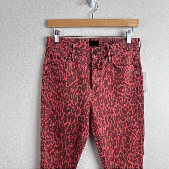NEW NWT Mother High Waisted Looker Ankle Fray Jeans Animal Attraction - Picture 4 of 14